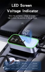 Y53 5 Ports  97W Extended Car Charger With LED Voltage Moniter - Image 12
