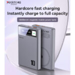 YP61 PD20W Fast Charging HD Digital Display Dual Port 10000mAh Magnetic Wireless Charging Power Bank - Image 2