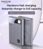 YP61 PD20W Fast Charging HD Digital Display Dual Port 10000mAh Magnetic Wireless Charging Power Bank - Image 6