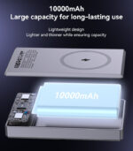 YP61 PD20W Fast Charging HD Digital Display Dual Port 10000mAh Magnetic Wireless Charging Power Bank - Image 12