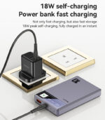 YP61 PD20W Fast Charging HD Digital Display Dual Port 10000mAh Magnetic Wireless Charging Power Bank - Image 14