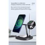 DS12 15W Mobile Phone Fast Charging 4 In 1 Dock Stand Station Qi Magnetic Wireless Charging Dock - Image 4