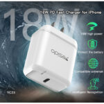 YC23 Universal Portable Wall Charger | Type-C 18W PD Fast Charging Charger For Mobile Phone - Image 2
