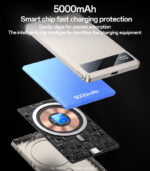 YP66 5000mAh 15W Wireless Fast Charging Digital Display Power Aluminum Alloy Magnetic Power Bank - Image 10