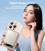 YP66 5000mAh 15W Wireless Fast Charging Digital Display Power Aluminum Alloy Magnetic Power Bank - Image 11
