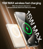 YP66 5000mAh 15W Wireless Fast Charging Digital Display Power Aluminum Alloy Magnetic Power Bank - Image 13