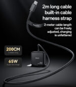 YC75 2M Length Cable Type-C Output 65W Fast Charger EU Standard Laptop Adapter Charger - Image 10