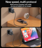 YC75 2M Length Cable Type-C Output 65W Fast Charger EU Standard Laptop Adapter Charger - Image 11