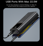 YP30 High Quality Power Bank Fast Charging 20000mAh Portable Smart Charger Power Bank Led Indicator - Image 12