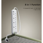 MC19 2M Max 3250W capacity 4 ports UK Standard Power Socket with PD and QC fast charging USB ports - Image 3