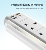 MC19 2M Max 3250W capacity 4 ports UK Standard Power Socket with PD and QC fast charging USB ports - Image 12
