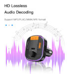 Y45 Fast charging Smart Dual USB Ports Vehicle Charger FM Transmitter Mp3 Multi Function Car Charger - Image 4