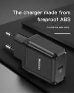 YC29  Black/White EU/UK Plug Max 25W PD Type-C For Samsung For iPhone Wall Charger - Image 12