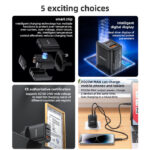 YC87 PD 20W Fast Charging Dual Port Smart Digital Display UK Digital Wall Charger - Image 3