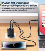 YC87 PD 20W Fast Charging Dual Port Smart Digital Display UK Digital Wall Charger - Image 10