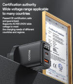 YC87 PD 20W Fast Charging Dual Port Smart Digital Display UK Digital Wall Charger - Image 16
