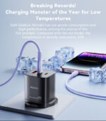YC84 Low Temperatures 65W Fast Charging 2 USB-C & USB-A Three-port UK GaN Fast Charger - Image 12