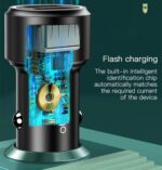 Y43 36W Dual Qc 3.0 Car Super Fast Usb Charger Dual Quick 2 Port Usb Car Charger Adapter - Image 13