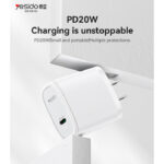 YC11U Low Temperature PD 20W Fast Charging Single C US Standard Travel Charger - Image 2