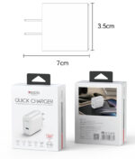 YC11U Low Temperature PD 20W Fast Charging Single C US Standard Travel Charger - Image 7