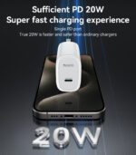 YC11U Low Temperature PD 20W Fast Charging Single C US Standard Travel Charger - Image 9