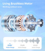 YF12 Rapid Cooling 7 Fan Blades 10 Stages Of Speed Infinite adjustment Table Using 6 Inches Mini Fan - Image 11