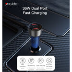 Y51 Car Charger | QC 18W USB 2Ports Fast Charging Car Charger - Image 2