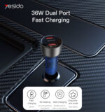 Y51 Car Charger | QC 18W USB 2Ports Fast Charging Car Charger - Image 6
