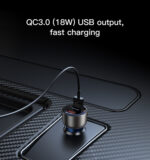Y51 Car Charger | QC 18W USB 2Ports Fast Charging Car Charger - Image 10