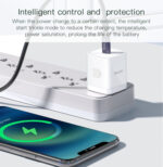YC30 White EU/UK Plug PD 20W Type-C Fast Charging Adapter Charger For Mobile Phone - Image 11