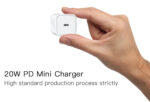 YC30 White EU/UK Plug PD 20W Type-C Fast Charging Adapter Charger For Mobile Phone - Image 14