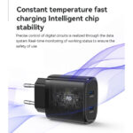 YC54 20W Fast Charging Home Charger(Type-C+Type-C) - Image 4