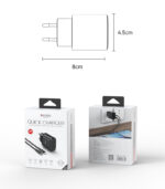 YC54 20W Fast Charging Home Charger(Type-C+Type-C) - Image 7