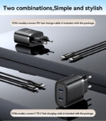 YC54 20W Fast Charging Home Charger(Type-C+Type-C) - Image 12