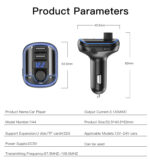 Y44 MP3 Player Bluetooths Cigarette Lighter Auto Charge Universal U Disk 2 Usb Car Charger - Image 8