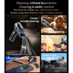 VC08 Multiple Accessories Powerful Power 4000mAh Blowing And Suction 2-in-1 Car Vacuum Cleaner - Image 3