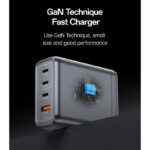 YC143 Yesido GaN 140W Fast Charging 4 Ports Output Support Charging Laptop EU Charger - Image 3