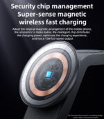 DS26 15W Wireless Fast Charging With Nightlight Foldable Design 3 in1 Desktop Stand Wireless Charger - Image 11