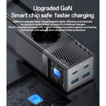 MC36 AC&2*TC&2*USB 5 In 1 European Standard Fireproof PC 65W+2500W GaN Fast Charging Power Socket - Image 4