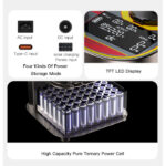 YP38 High Quality Portable Solar Power Station 1200W Pure Ternary Power Cell For Home Camping - Image 3