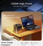 YP38 High Quality Portable Solar Power Station 1200W Pure Ternary Power Cell For Home Camping - Image 11