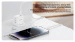 YC79 PC Fire Retardant Material Lower Temperature PD 20W GaN Fast Charging UK Fast Charger - Image 9