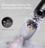VC02 Mini Portable Cordless Car Vacuum Cleaner High Power Wet&Dry Handheld Auto Vacuum Cleaner - Image 9