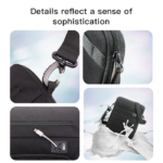 WB31 Hot Selling Waterproof Shoulder Cross-body Bag Casual Black Purse Handbag Sling Bag - Image 3