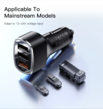 Y46 3 USB Ports Multifunction DC Fast QC Charging Station Car Charger - Image 9