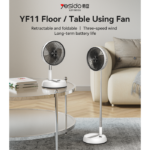 YF11 Three-speed Wind With Big Battery Retractable And Foldable No noisy Floor/Table Using Fan - Image 2