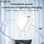 YC85 Overspeed Fast Charge Fireproof Material QC18W Single A UK Charger - Image 6