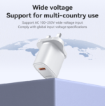 YC85 Overspeed Fast Charge Fireproof Material QC18W Single A UK Charger - Image 15