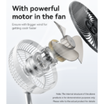 YF11 Three-speed Wind With Big Battery Retractable And Foldable No noisy Floor/Table Using Fan - Image 4