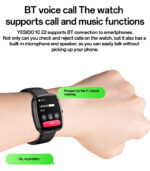 IO22 1.83 Inch Big Screen Real-time Message Notification Health Detection BT Smart Call Watch - Image 10